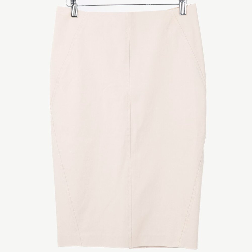 Brunello Cucinelli Beige Cotton Pencil Skirt